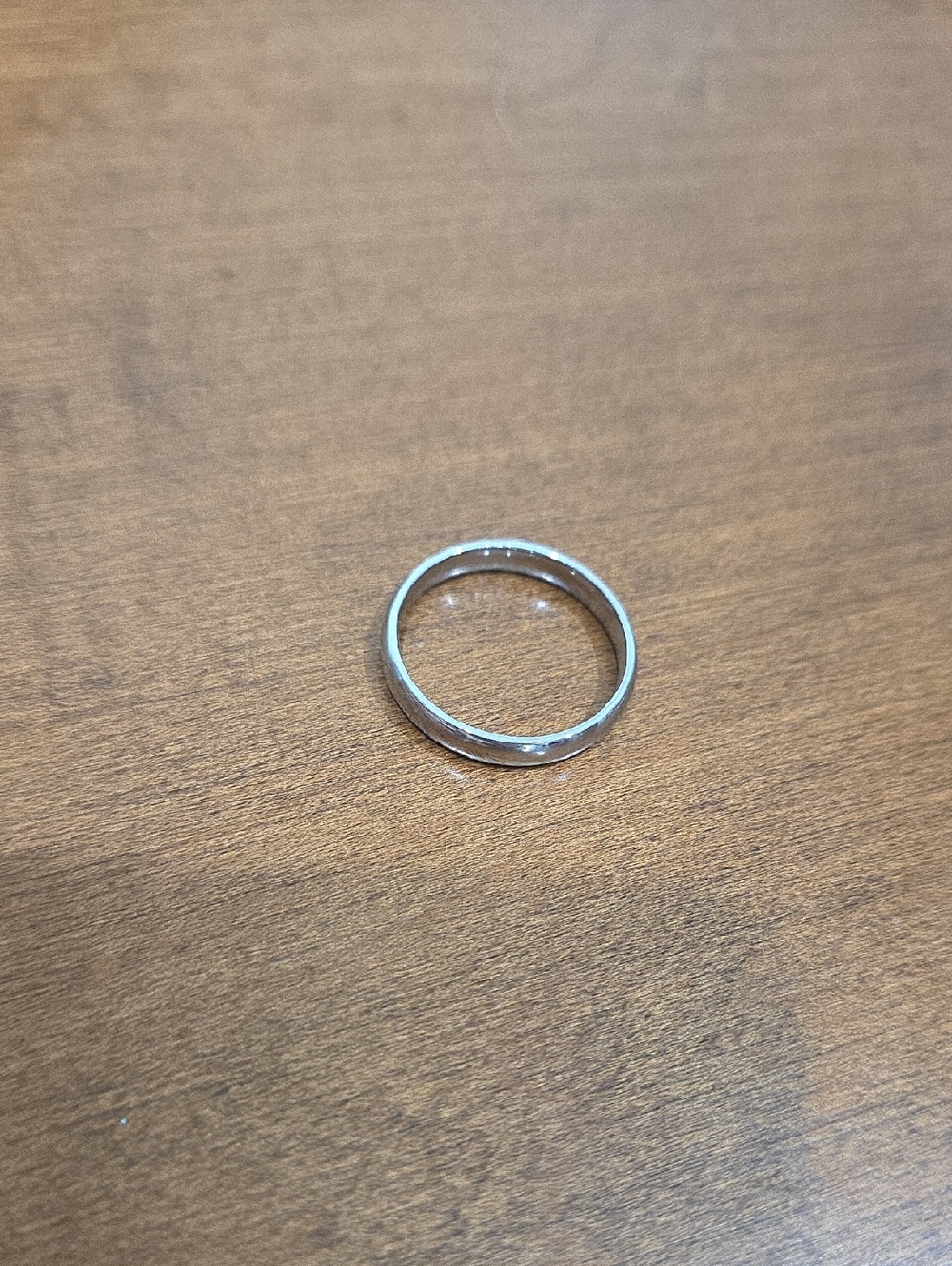 Men's 925 Sterling Silver Classic Smooth Thin Ring Wedding Band Size 11 3/4